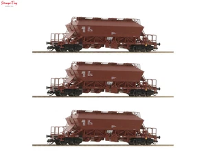 Roco DR Uaoos-y Potash Hopper Wagon Set (3) IV 1:120 Scale, TT Scale - Picture 1 of 1