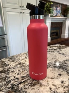 Hydro Flask 21oz Water Bottle Insulated Flex Lid Pink W/ Columbia 2 Brands 🔥 - Picture 1 of 4