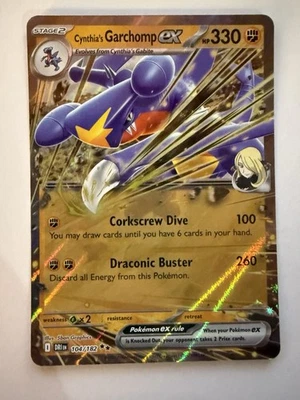 Cynthia's Garchomp ex 104/182 Sv10: Destined Rivals Holo - Image 1 of 2