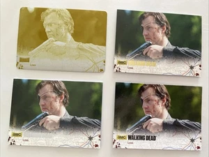 The Walking Dead S4 Pt1 Governor Mini Rainbow Yellow Printing Plate 1/1 24:54 - Foto 1 di 10