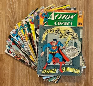 Lotto (16) ACTION COMICS età del bronzo DC Comics numeri SUPERMAN tra 379 e 398 - Foto 1 di 5
