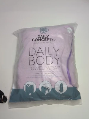 Shower Body Towel Wrap By Daily Concepts Purple New  - Image 1 of 2