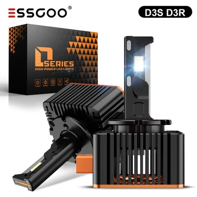 D3S D3R  LED Scheinwerfer 30000LM Mit Zulassung Fern Abblendlicht 6500K Halogen - Bild 1 von 4