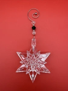 Waterford Crystal Annual 2004 Snow Star Christmas Ornament with Enhancer 129671 - Bild 1 von 8