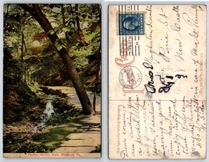 Postal X387 Pittsburgh Pennsylvania PANTHER HOLLOW WALK 1911 - Imagen 1 de 1