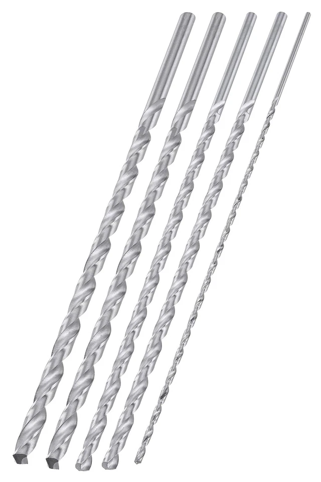 Neiko Tools 5 PC 12 Inch Long Drill Bit Set 10047A