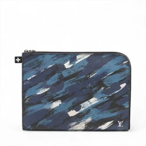 Louis Vuitton Camouflage Pochette Jules GM M61751 Blue - Picture 1 of 6
