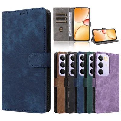 For Realme C85 Pro 4G, Luxury Retro Flip Leather Wallet Stand Card Cover Case - Image 1 of 4