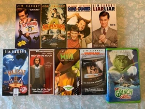 Jim Carrey 9 VHS Lot Ace Ventura Maske Grinch Majestic Truman Show Dumm Dümmer - Bild 1 von 11