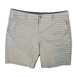 Hang Ten Mens Sz 40 Tan Coriander Quick Dry Stretch Hybrid Striped Shorts *READ* - Picture 1 of 10