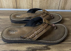 Collection by Clarks Sandals Women's 9 Nerice Brown Flip Flops Thong - Picture 1 of 9