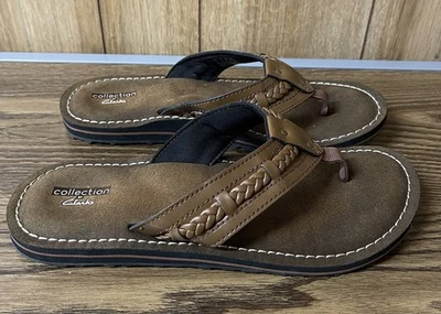 Sandalias Colección by Clarks Para Mujer 9 Nerice Marrón Chanclas Tanga Foto 1 de 4