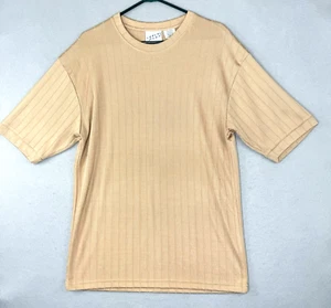 Vintage Irvine Park Shirt Men's Small Beige Rayon Classic Grandpa Style - Picture 1 of 7