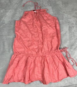Vestido J.Crew Lino Escapada Para Mujer Talla XS - Rosa Salmón Verano Playa Ligero - Imagen 1 de 18