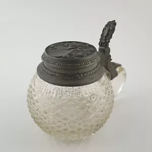 Studentika- Bierkrug "Tübinger Igel". Landsmannschaft Schottland, 19.Jh. - Bild 1 von 10