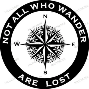 Not all Who Wander are Lost Self-adhesive Vinyl Decal - Picture 1 of 1