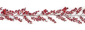 6ft (1.8m) Large Red Berry Garland Christmas Decoration - Picture 1 of 2