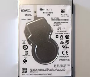 Seagate ST1000LM035 1RK172-570 TK EB01 Thailand (ZPK1) 2.5" 1TB Sata May.2021 - Picture 1 of 1