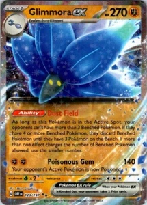 Tarjeta ultra rara de Glimmora ex - 123/197 - Pokémon Obsidian Flames casi nueva - Imagen 1 de 2