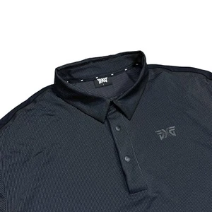 PXG Golf Polo Shirt Short Sleeve Black Performance Athletic Men's Large - Picture 1 of 5