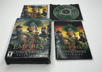 Age of Empires II 2 The Conquerors Expansion (2000) Big Box PC w/ strategy guide - Image 1 of 4