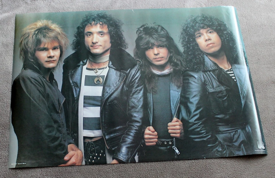 Quiet Riot 1980s Frankie Banali Chuck Wright Alex Grossi RO127 Music Poster VGEX - Image 1 of 1