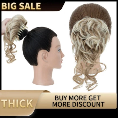 Кудрявая расческа коготь взъерошенный булочка зажим в волосы Peice расширение шиньон Updo свадьбы США - Изображение 1 из 4