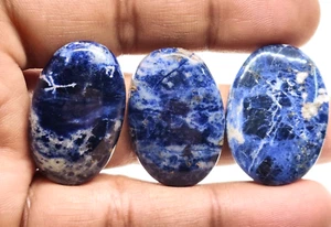 Natural Awesome Sodalite Oval Shape Cabochon Handmade Loose Gemstone 84 Cts - Picture 1 of 9