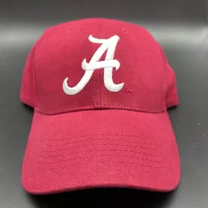Alabama Crimson Tide Hat Cap Red White Embroidered Roll Tide Adjustable New WOT - Picture 1 of 15