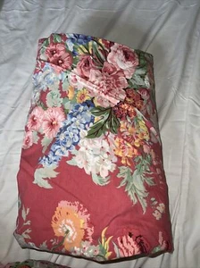 Ralph Lauren LRL Bed Sheet BEACH HOUSE Fuschia Ruffled FITTED RARE Queen - Picture 1 of 5