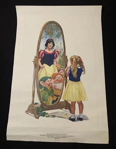 Vtg Disney Snow White & The Seven Dwarfs Poster 1987 50th Anniv 20x30 Cast Exclu - Picture 1 of 15