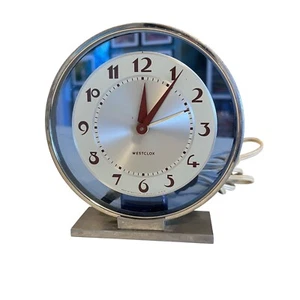 Orologio da scrivania vintage Westclox Andover modello n. 221 Art Decò Design Moderno - Foto 1 di 7