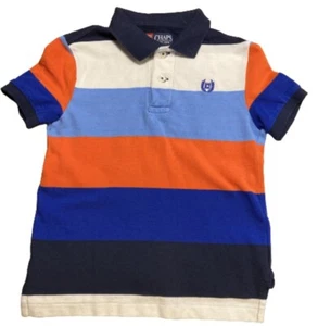 CHAPS - BOY’S POLO SHIRT - STRIPED SHORT SLEEVE - SIZE 4/4T - Picture 1 of 6