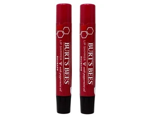 Burt's Bees Lip Balm, Moisturizing Lip Shimmer, Rhubarb, 0.09 oz - 2 Pack - Picture 1 of 3