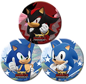 PS4 PS5 Switch Sonic x Shadow Generations Button Badges Set Korean Exclusive - Picture 1 of 2