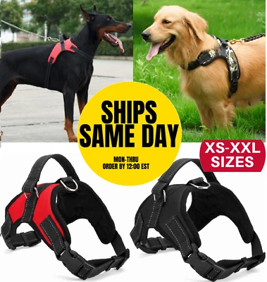 No Pull Dog Pet Harness Adjustable Control Vest Dogs Reflective XS S M Large XXL - Image 1 of 4