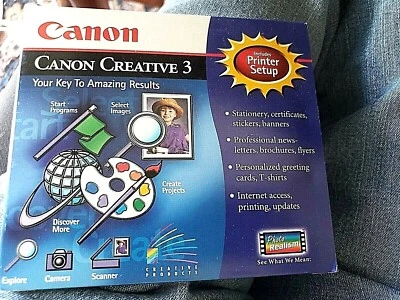 Canon Creative 3 & Printer Setup Windows 95, & 3.1 - Image 1 of 4