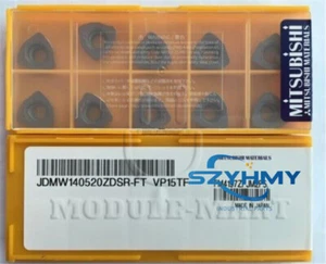 NEW MITSUBISHI JDMW140520ZDSR-FT VP15TF Carbide Inserts 10PCS/Box - Picture 1 of 2