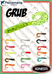 Artificiale spinning Grub Ignesti 2"(5cm) trota rock fishing - 10 pezzi - Picture 1 of 25