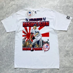 VTG 90s MLB HIDEKI IRABU NEW YORK YANKEES 1997 STARTER T-SHIRT SIZE M - Picture 1 of 6