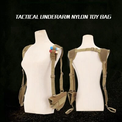 Tactical Adjustable Handgun Shoulder Holster with Single Extra Magazine Pouch - Image 1 of 4