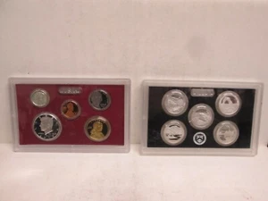 TWO US MINT SILVER PROOF SETS- NO BOX OR COA - Picture 1 of 4