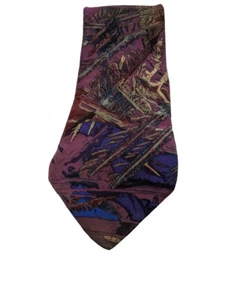Molecular Expressions Men's Neck Tie Cocktail Art Novelty Abstract Purple USA - Picture 1 of 7