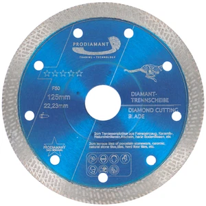 Diamant-Trennscheibe Fliese Feinsteinzeug F50 extra dünn 125 mm PRODIAMANT Profi - Bild 1 von 8