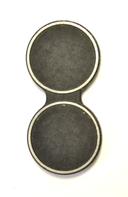 Unbranded aluminum push-on lens cap for a TLR camera. - Image 1 of 2