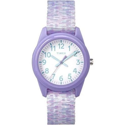 Timex TW7C12200, Kid's Time Machines Purple Nylon Fabric Strap Watch, NEW - Image 1 of 2