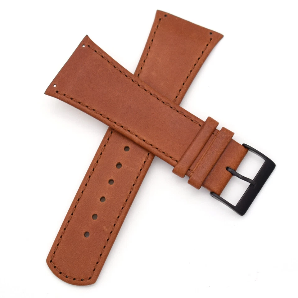 Correa de reloj de cuero genuino para relojes Skagen para hombre 30 mm con tornillos Foto 1 de 1