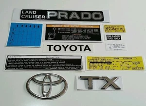 set of decals and emblems fits Toyota land cruiser prado 90 - Picture 1 of 4