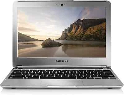 Samsung Chromebook 11.6" Silver Laptop 2GB RAM 16GB SSD USB WiFi Chrome OS - Image 1 of 4