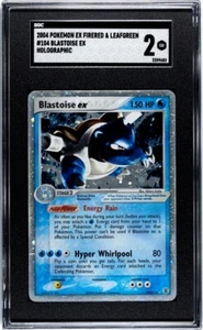 2004 POKEMON EX FIRE RED & LEAF GREEN #104/112 BLASTOISE EX HOLO SGC 2 - Picture 1 of 2